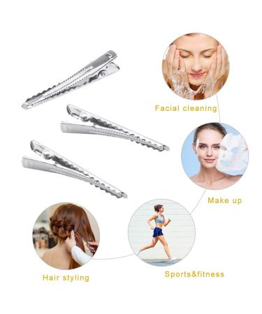 150 Alligator Hair Clips - Non-Slip Metal Crocodile Hair Clips for Women & Girls | Perfect for Hairdressing & DIY - Silver (150 Pieces) - Buy Online on SooperMarket.com