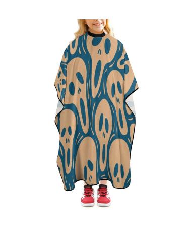 Ghost Boo Background Barber Cape Professional Hair Cutting Cape Cute Haircut Apron for Boys Girls