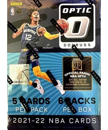 2021/22 Panini Optic Donruss NBA Basketball Factory Sealed Blaster Box - 6 Packs - 30 Total Trading Cards