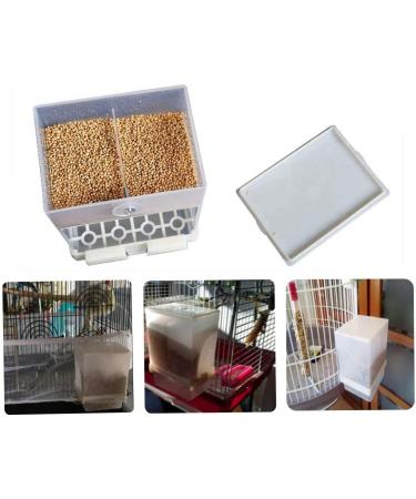 Automatic No-Mess Bird Feeder for Small and Medium Parrots - Seed Feeder Cage Accessory - Buy Online on SooperMarket.com