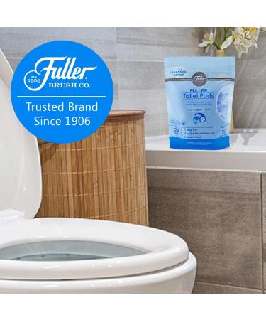 Fuller Brush Toilet Bowl Cleaner Pods - Water Soluble Tablets for Clean, Descaled, and Refreshed Toilets - Removes Odors, Soils, and Stains - Light Fresh Scent - Ideal for Homes & Businesses - Buy Online on SooperMarket.com