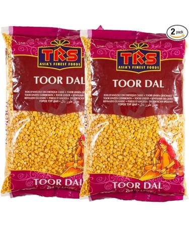 Seelans Superstore TRS Toor Dall Plain | 2KG | Toor dal | High Fibre | High Protein | Natural | Gluten Friendly | Indian Origin (Pack of 2)