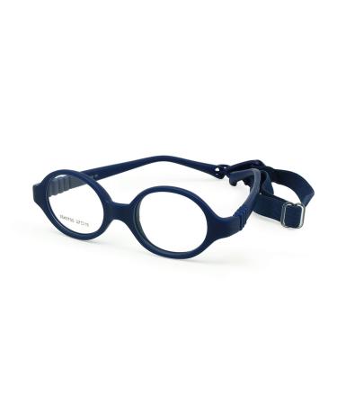 Enzodate baby glasses plant not fliexible safety soft with belt round frame with the normal lens optics children's glasses & cord 37/15 0-1y