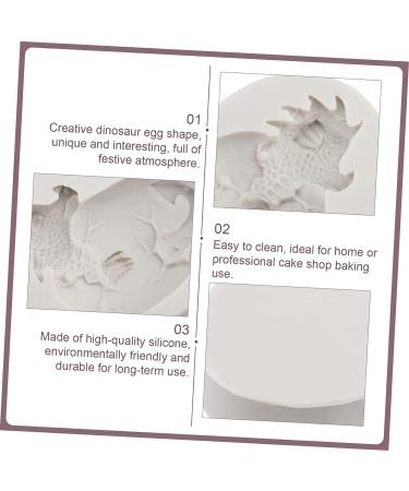 EXCEART Easter Candle Molds Clay Making Tools Easter Dessert Easter Egg Mould Easter Jelly Cupcake Topper Decorating Polymer Silicone Dragon Candy Mold Easter Snack Mousse Chocolate White - Buy Online on SooperMarket.com