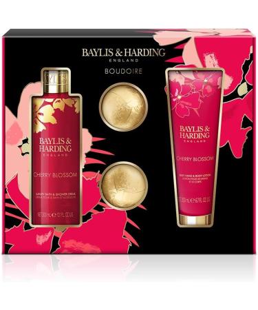 Boudoire Cherry Blossom Luxury Bathing Treats Gift Set - Vegan Friendly - Buy Online on SooperMarket.com