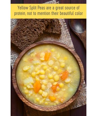 Grown in Idaho Yellow Split Peas - 4 lb Resealable Bag | Non-GMO, Kosher, Vegan | High Fiber & Protein | Non-Irradiated - Buy Online on SooperMarket.com