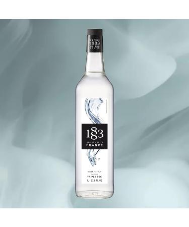 1883 Maison Routin Premium Triple Sec Flavoured Syrup 1L - Ideal for Cocktails & Mocktails - Buy Online on SooperMarket.com