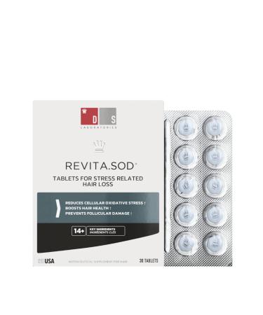 Revita.SOD Hair Growth Supplement by DS Laboratories - Experience Fuller  Thicker  Stronger Hair  Combat Hair Loss and Hair Thinning Caused by Stress  Reduce Hair Thinning  Balding  and Hair Shedding (30 Day Supply)