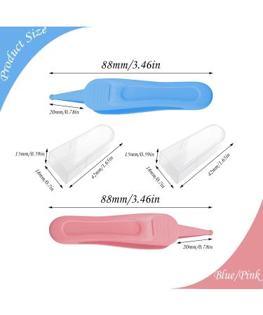 2 Pcs Baby Nose Cleaning Tweezers - Safety Round-Head Tweezers for Nasal Cavity - Plastic Ear Nose Nasal Tweezers - Buy Online on SooperMarket.com