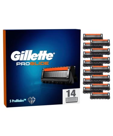 Gillette ProGlide razor blades for razors 14 replacement blades for wet razors men with 5-fold blade 14 blades