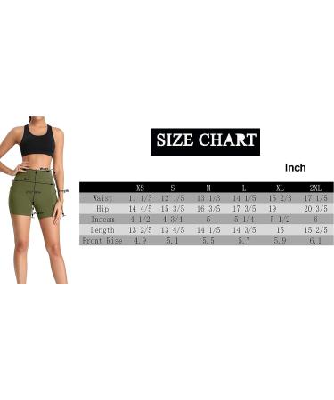 Oalka Women's High Waist Yoga Shorts with Side Pockets - Black - Size Medium - Buy Online on SooperMarket.com