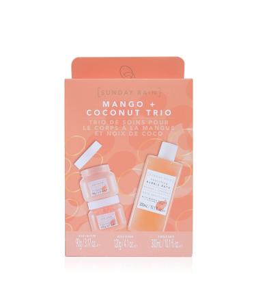 SUNDAY RAIN MANGO & COCONUT TRIO (BUBBLE BATH 120G BODY SCRUB & 90G BODY BUTTER)