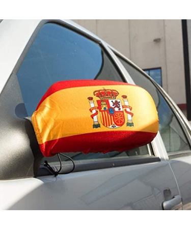 AZ FLAG EXTERIOR MIRROR Flag Spain 2 pieces - SPANISH Car Mirror Flag - Mirror Car Cover special car