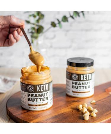 Keto Peanut Butter with Macadamia Nuts and MCT Oil 10oz - Low Carb Nut Butter Spread Fat Bomb Snack - Buy Online on SooperMarket.com