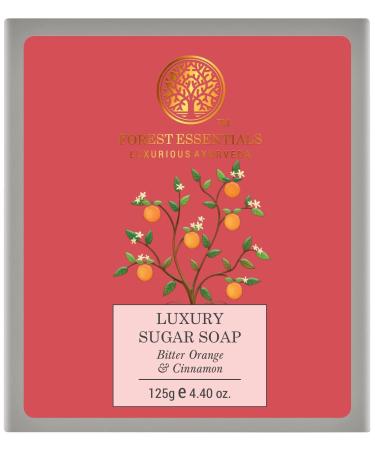 Forest Essentials Luxury Sugar Soap Bitter Orange & Cinnamon - 125g