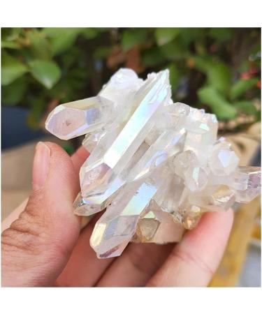 70grams Natural White Cluster Electroplating Titanium Coating Quartz Cluster StoneCrafts HOMEZHOU - Buy Online on SooperMarket.com