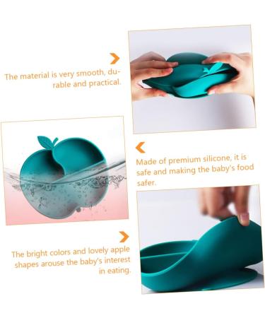 TOYANDONA Silicone Dinner Grid Tableware for Kids - Reusable Anti-fall Training Plate with Suction for Mess-free Eating - Buy Online on SooperMarket.com
