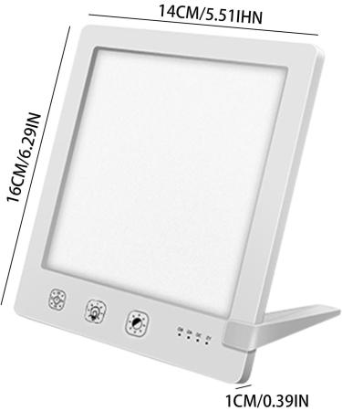 Sunlight Lamp 10000 Lux - 10000 Lux Bright Sunlight Lamps | Foldable Stand Touch Control Home Daylight Lamp with Temperature & Brightness Settings and Timer for Home White - Buy Online on SooperMarket.com
