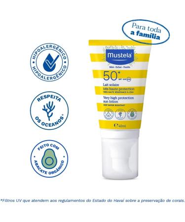 Mustela Very High Protection SPF 50+ Sun Lotion for The Face 40 ml - Buy Online on SooperMarket.com