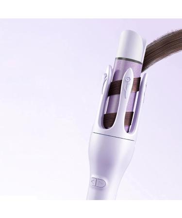 Rotating Curling Iron - Automatic Hair Curler with Fast Heating & 4 Adjustable Temps for Perfect Hair Styling - Purple - Buy Online on SooperMarket.com