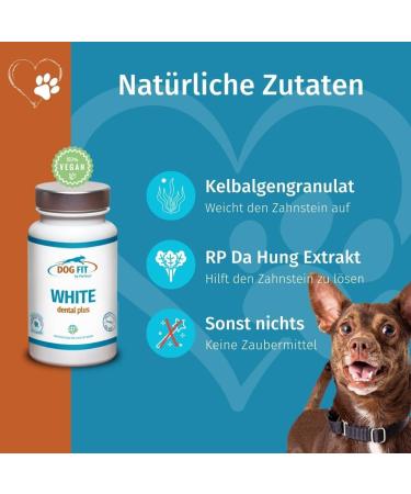 Dog Fit by Prethis | White Dental Plus I Tartar Remover for Dogs I Natural Tooth Cleaning & Dental Care - Buy Online on SooperMarket.com