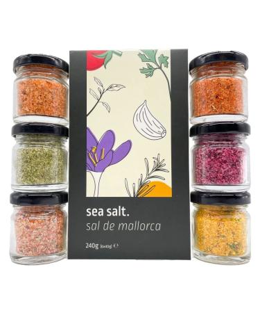 Foodoko Gourmet Salt Spice Gift Set - Premium Sea Salt Set from Spain (6x40g) - Perfect for Food Lovers - Buy Online on SooperMarket.com