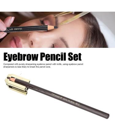 Duckbill Eyebrow Pencil Sharpener and Set for Makeup and Microblading in Brown - Buy Online on SooperMarket.com