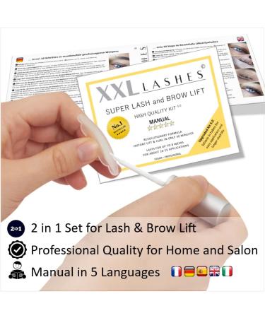 XXL Lashes Super Lash & Brow Lift Set 6.0 - Eyelash Lifting Permanent Wave & Eyebrow Lamination | 56-Piece Kit with 20 Air-Protected Sows for Long-Lasting Results - Buy Online on SooperMarket.com
