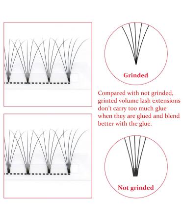 Russian Volume 5D 0.10 D Mix Short Stem Premade Fans | 8-15mm Curl C/D 0.07/0.10mm Eyelash Extensions - Buy Online on SooperMarket.com