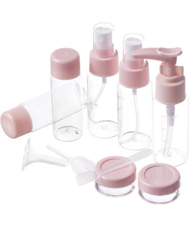 Xiyee Travel Bottles Set - 10-Piece Empty Cosmetic Containers for Shampoo Shower Gel & Cream - Perfect Travel Accessories (Pink) - Buy Online on SooperMarket.com