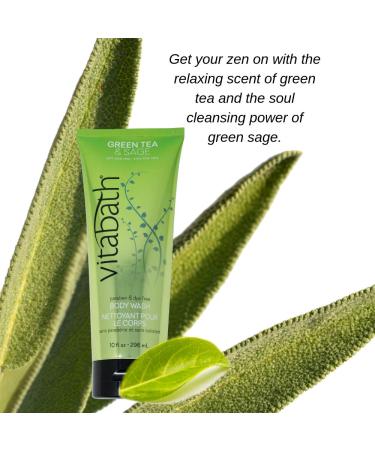 Vitabath Green Tea & Sage Body Wash 10 Fl Oz - Single Bottle - Buy Online on SooperMarket.com
