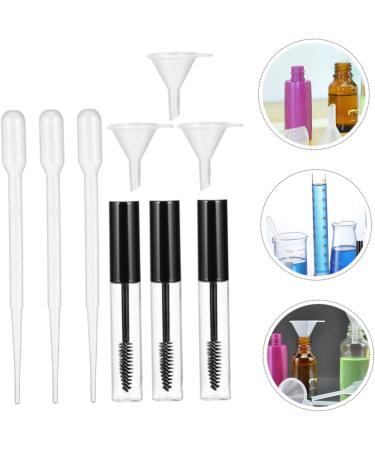 Gogogmee 9 Set Empty Mascara Bottle Eyelash Growth Oil Bottle Lip Cream Bottle Empty Funnel Abs Transparent - Buy Online on SooperMarket.com