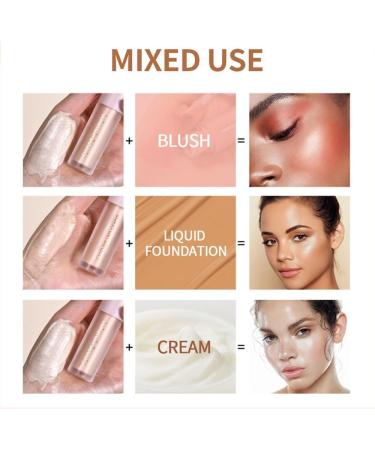 Go Ho Liquid Highlighter Makeup Natural Face Highlighter Stick Silky Smooth Light Liquid Luminizer Long Lasting Highlight Face Illuminator Make up 03 Rose Gold 03 Rose Gold 10.00 g (Pack of 1) - Buy Online on SooperMarket.com