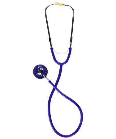 MABIS Stethoscope Lightweight Adult Dual Head for Intake and General Examination with Large Diaphragm for High Frequencies or the Bell for Low Frequencies 22 Inch Y Tubing Blue