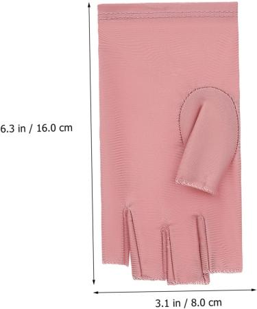 Gogogmee 2 Pairs Gloves Nail Art Supplies Manicure Gloves Gel for Nails Gloves Nail Gloves Nail Gel Nail Anti Gloves Sun Gloves Fingerless Gloves Cotton - Buy Online on SooperMarket.com