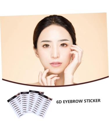 Beavorty 16 pcs eyebrow stickers make up kit 6d eyebrows Artificial Eyebrow semi-permanent stencil 3d - Buy Online on SooperMarket.com
