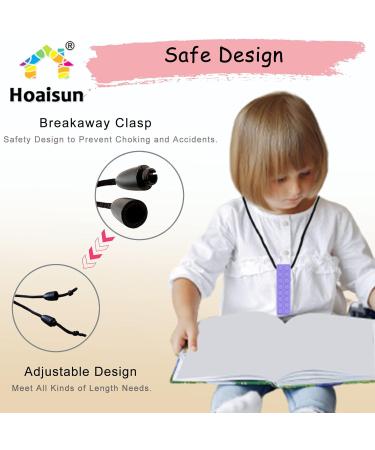 Sensory Chew Necklace Bundle for Kids and Adults - 5 Pack Silicone Teething Aid for Autism ADHD Biting Needs - Buy Online on SooperMarket.com