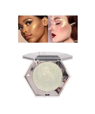 Gold Face Highlighting Makeup Palette Shimmer Glitter Eyeshadow Palette Sparkle Natural Eye Shadow Bling Eye Glitter Highlight Powder Face Illuminator Golden Shiny Makeup Palette (03)