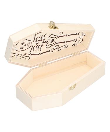 Decorative Wooden Coffin Pet Burial Coffin Gothic Style for Coffin Box for Small Pets for Hamsters for Halloween Party Decor(#2)