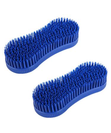 2 Pcs Silicone Horse Cleaning Grooming Brush Horse Grooming Brush Equestrian Massage Tool for Horse Grooming Care