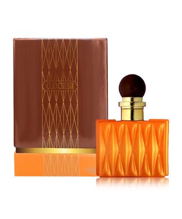 OUD CRUSH 75mL Oriental Perfume for Men and Women a Woody Amber Oriental Fragrance with Oudh (Frankincense) Saffron Cedar and Jasmine Accords - Buy Online on SooperMarket.com