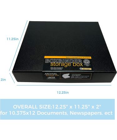 Lineco LIN-733-BB3D Archival Oversized 3-Ring Album Box with Clamshell Lid - Black (1 Pack) - Buy Online on SooperMarket.com
