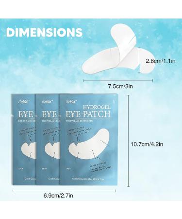 C. ARTIST 100 Pairs V-Shaped Natural Under Eye Gel Pads with Collagen & Aloe Vera - Eyelash Extension Supplies Kit - Buy Online on SooperMarket.com