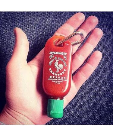 Sriracha Keychain Gift Pack - 9oz Sriracha + 1oz & 1.7oz Keychains | Spicy Hot Sauce on-the-go - Buy Online on SooperMarket.com