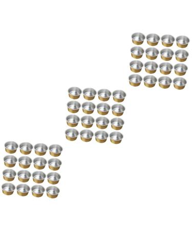 Stahad 75 piece of bowl for melting wax pot for melting chocolate wax bowl made of aluminum wax melting pot mini-waxing fragrant wax aluminum foil hair removal 5x5cmx3pcs goldenx3st