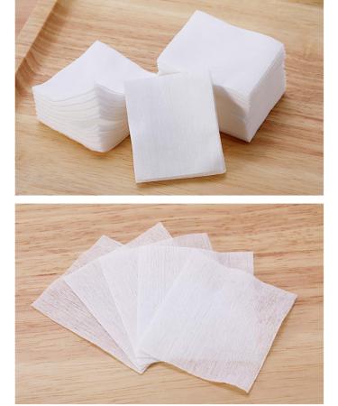 1000 Pcs Ultra Thin Makeup Facial Cotton Pads - Lint Free Dry Nails/Lips/Eyes Polish Remover - Square Cosmetic Beauty Pads - Non-Woven Makeup Remover - Plain Weave Box-packed - Buy Online on SooperMarket.com