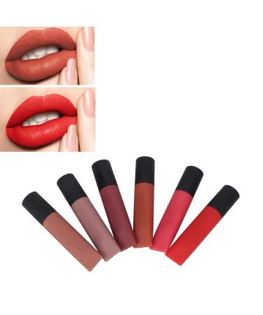 6-Piece Matte Lip Color Set - Safe Harmless Lip Glaze Collection for Effortless Color - Perfect E-commerce Choice - Buy Online on SooperMarket.com