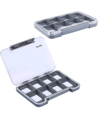 Goture 120PCS Fly Barb Fishing Hooks with Magnetic Components Box  High Carbon Steel Fly Tying Fishing Hooks Kit  Fly fishing box(not included fly hooks)