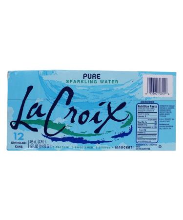 Lacroix Natural Sparkling Water - 24 Pack of 12 Fl oz Cans - Buy Online on SooperMarket.com
