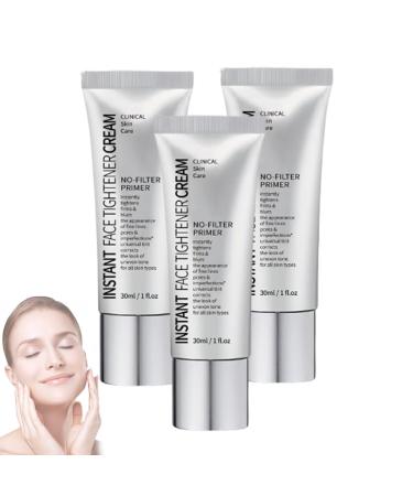 LXCJZY Face Tightener No-Filter Primer Instant Face Tightener No-Filter Primer Makeup Primer for Face Skin Tightening Cream for Face for All Skin Types (3PCS)
